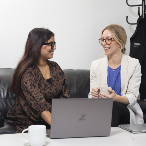 iTops team members at work